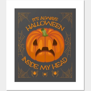 it's always halloween inside my head. Posters and Art